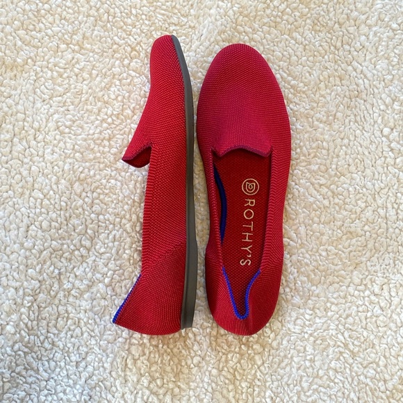 Rothy’s The Loafer Women’s Flats Red Color - Picture 2 of 7